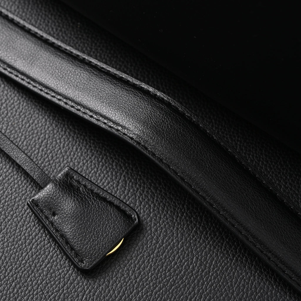 Prada Cleo Black Brushed Leather Shoulder Bag — view 11