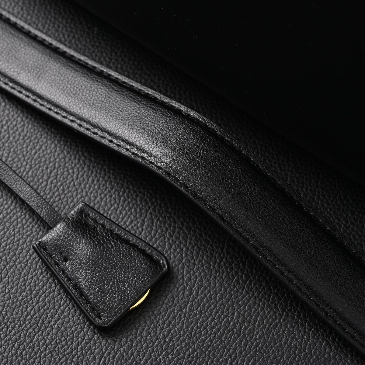 Prada Cleo Black Brushed Leather Shoulder Bag — view 11
