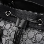 Coach Ch Sprint Backpack – Signature Canvas & Leather - Black / Grey Monogram — view 5