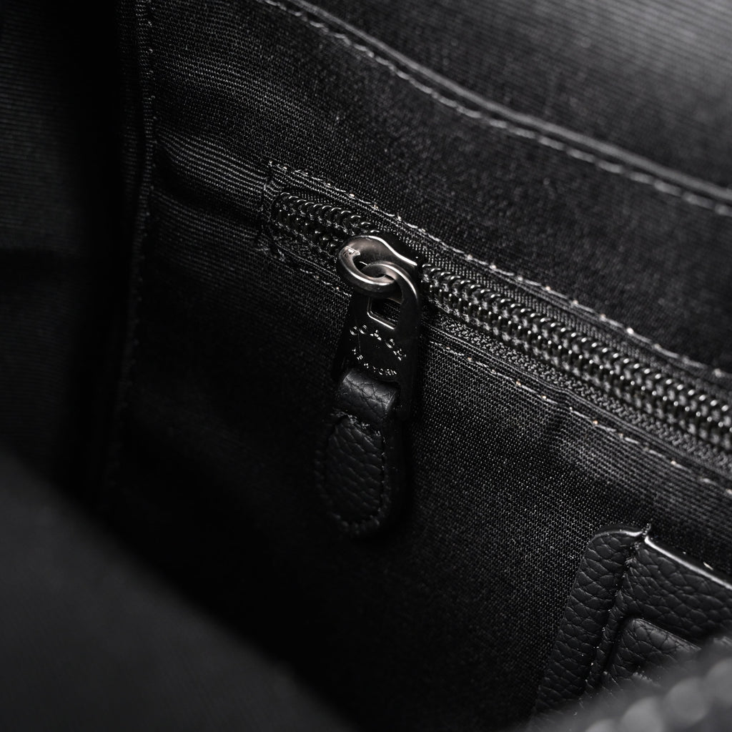 Coach Ch Sprint Backpack – Signature Canvas & Leather - Black / Grey Monogram — view 6