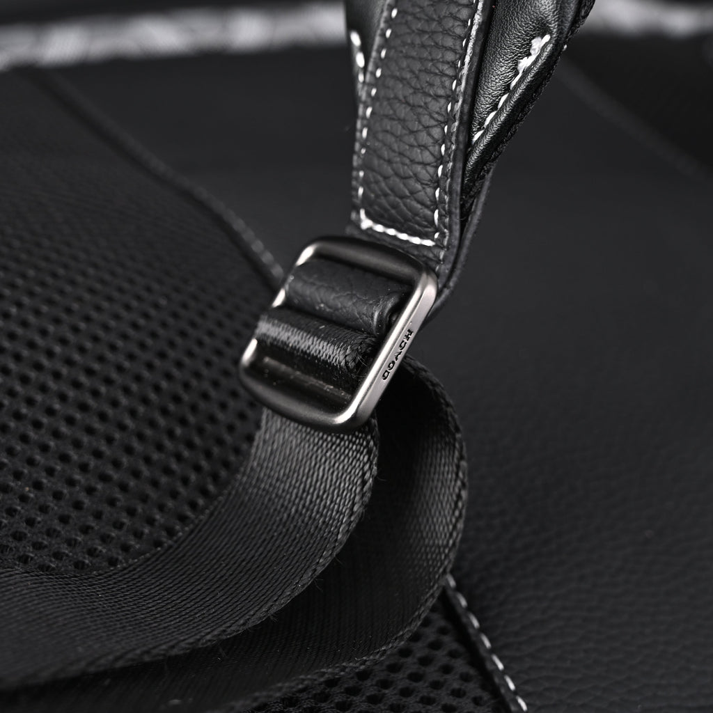 Coach Ch Sprint Backpack – Signature Canvas & Leather - Black / Grey Monogram — view 8