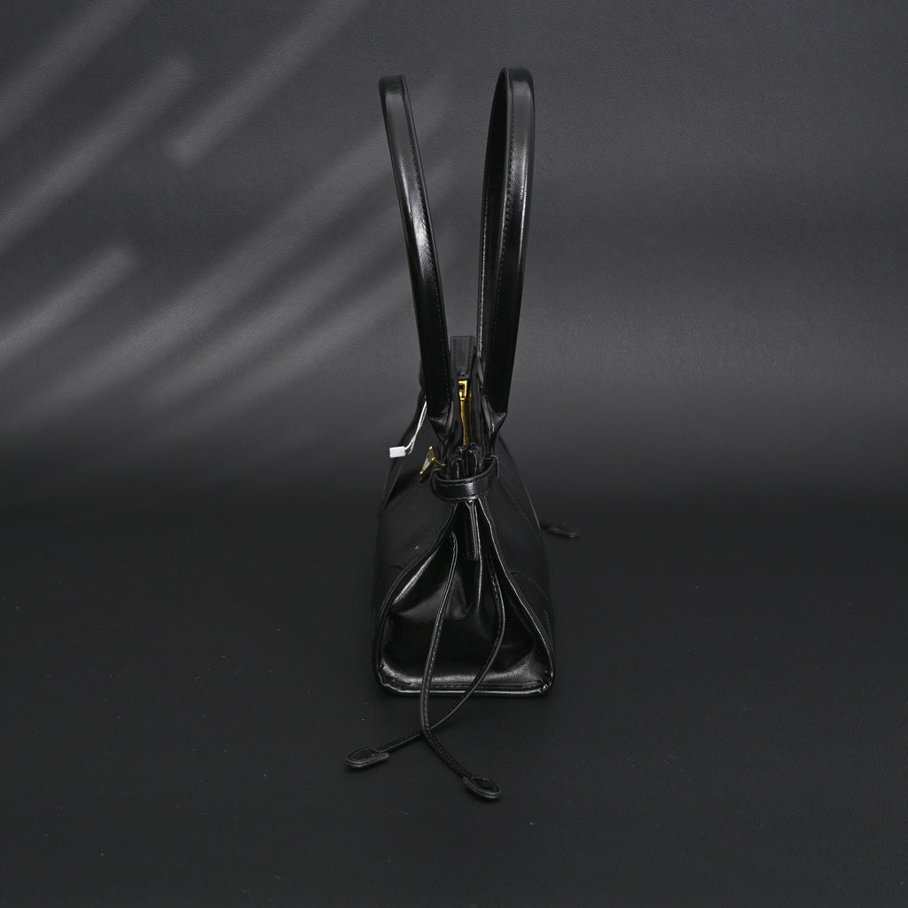 Prada Cleo Black Patent Leather Shoulder Bag with Gold Hardware — view 8
