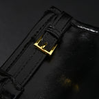 Prada Cleo Black Patent Leather Shoulder Bag with Gold Hardware — view 12