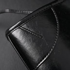 Prada Cleo Black Patent Leather Shoulder Bag with Gold Hardware — view 14