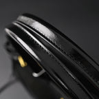 Prada Cleo Black Patent Leather Shoulder Bag with Gold Hardware — view 15