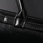 Prada Cleo Black Patent Leather Shoulder Bag with Gold Hardware — view 17