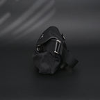 Prada Nylon Black Belt Bag with Silver Logo - Black with Silver-Tone Hardware — view 6