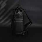 Coach Men's Leather Backpack – Black Signature Canvas — view 10