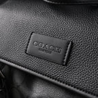 Coach Men's Leather Backpack – Black Signature Canvas — view 18