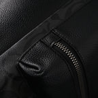 Coach Men's Leather Backpack – Black Signature Canvas — view 9