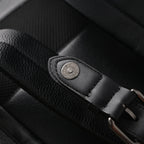 Coach Men's Leather Backpack – Black Signature Canvas — view 6