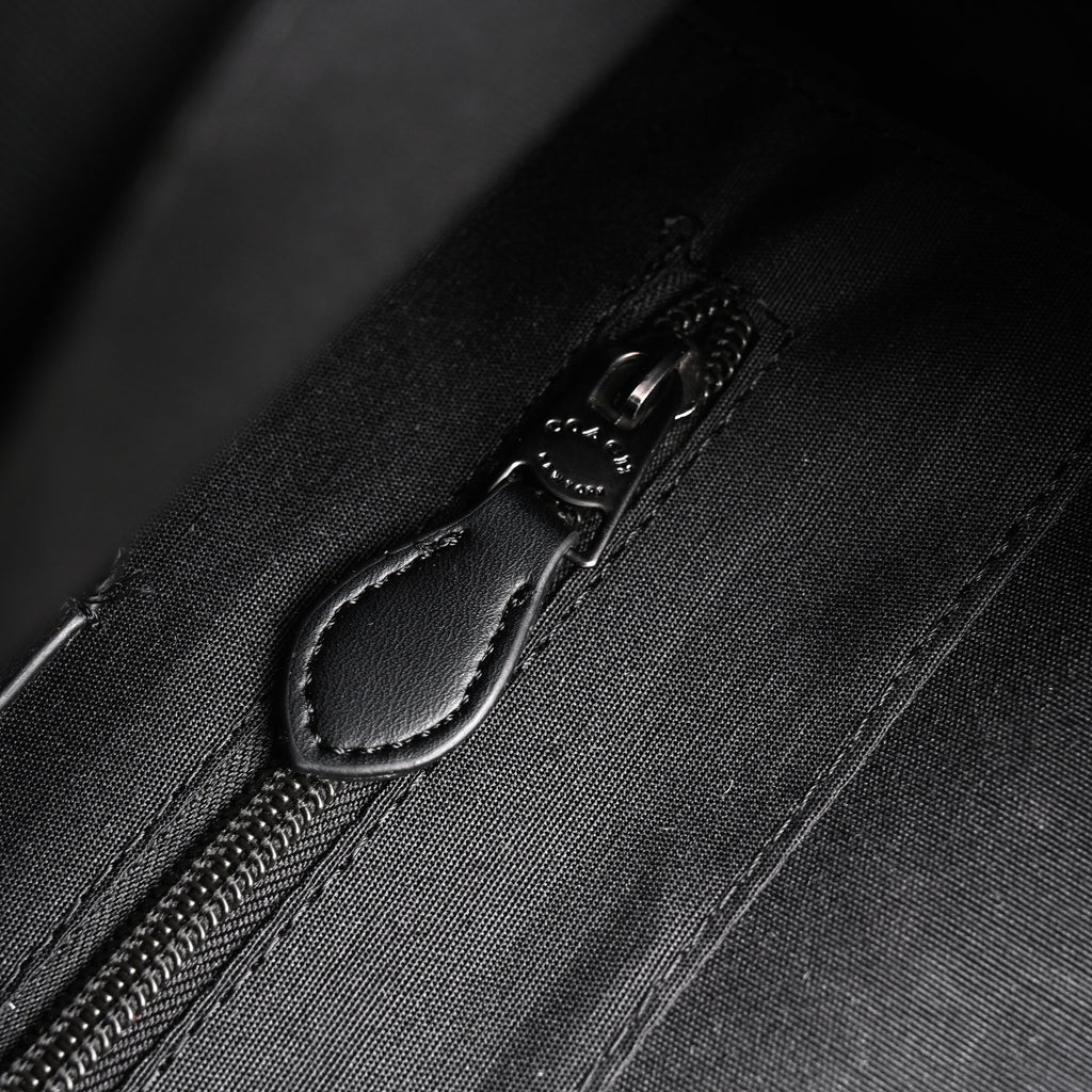Coach Men's Leather Backpack – Black Signature Canvas — view 15