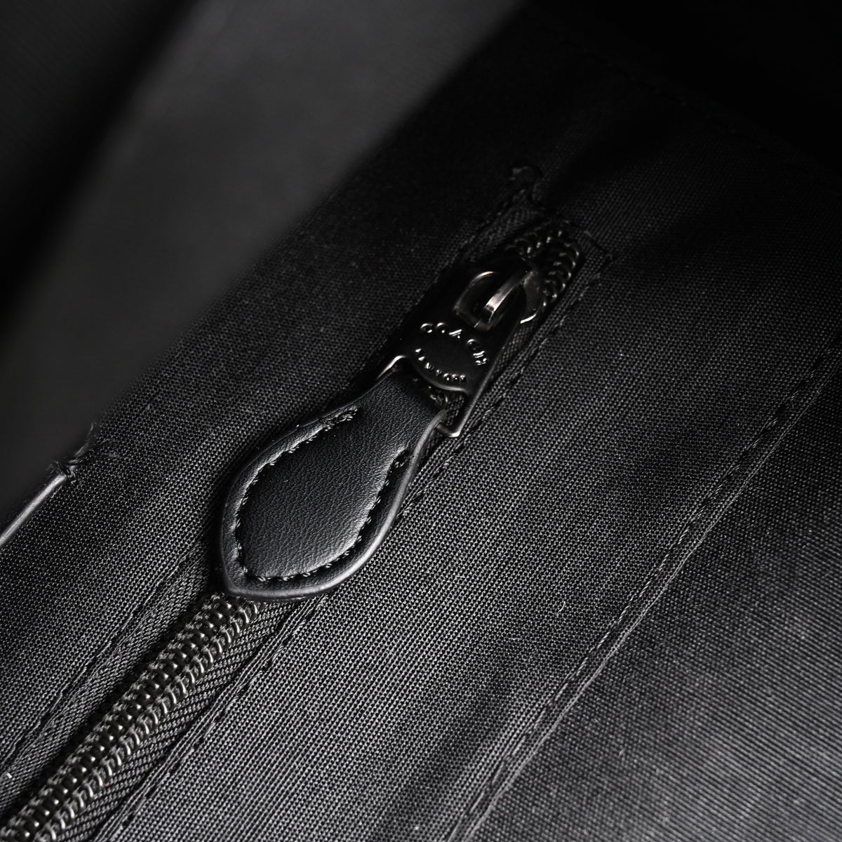 Coach Men's Leather Backpack – Black Signature Canvas — view 15