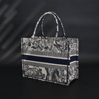 Dior Book Tote Bag – Blue Toile De Jouy Embroidery - Blue with Toile De Jouy Pattern — view 15