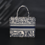 Dior Book Tote Bag – Blue Toile De Jouy Embroidery - Blue with Toile De Jouy Pattern — view 16