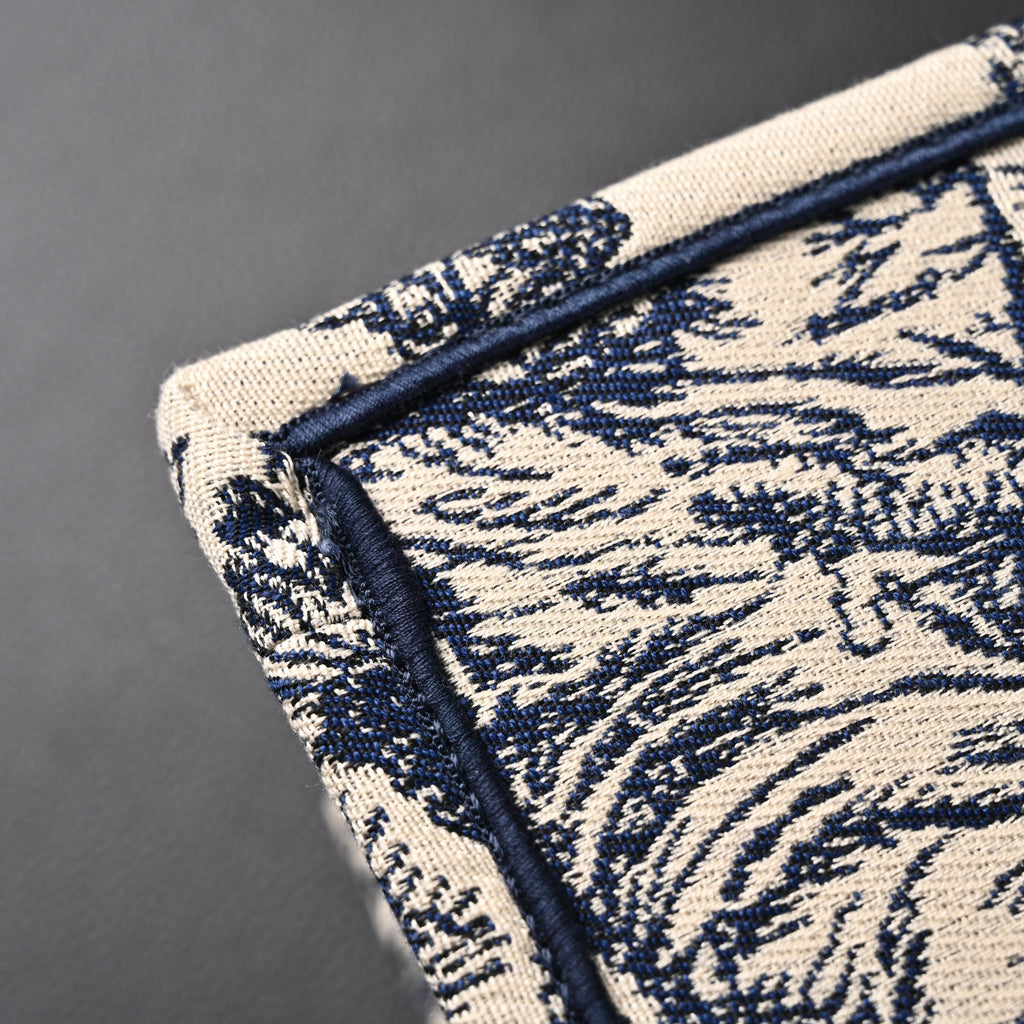 Dior Book Tote Bag – Blue Toile De Jouy Embroidery - Blue with Toile De Jouy Pattern — view 12