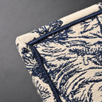 Dior Book Tote Bag – Blue Toile De Jouy Embroidery - Blue with Toile De Jouy Pattern — view 12