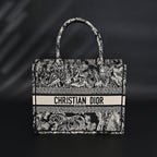 Dior Book Tote Bag – Black Toile De Jouy Embroidery — view 16