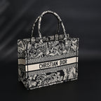 Dior Book Tote Bag – Black Toile De Jouy Embroidery — view 1