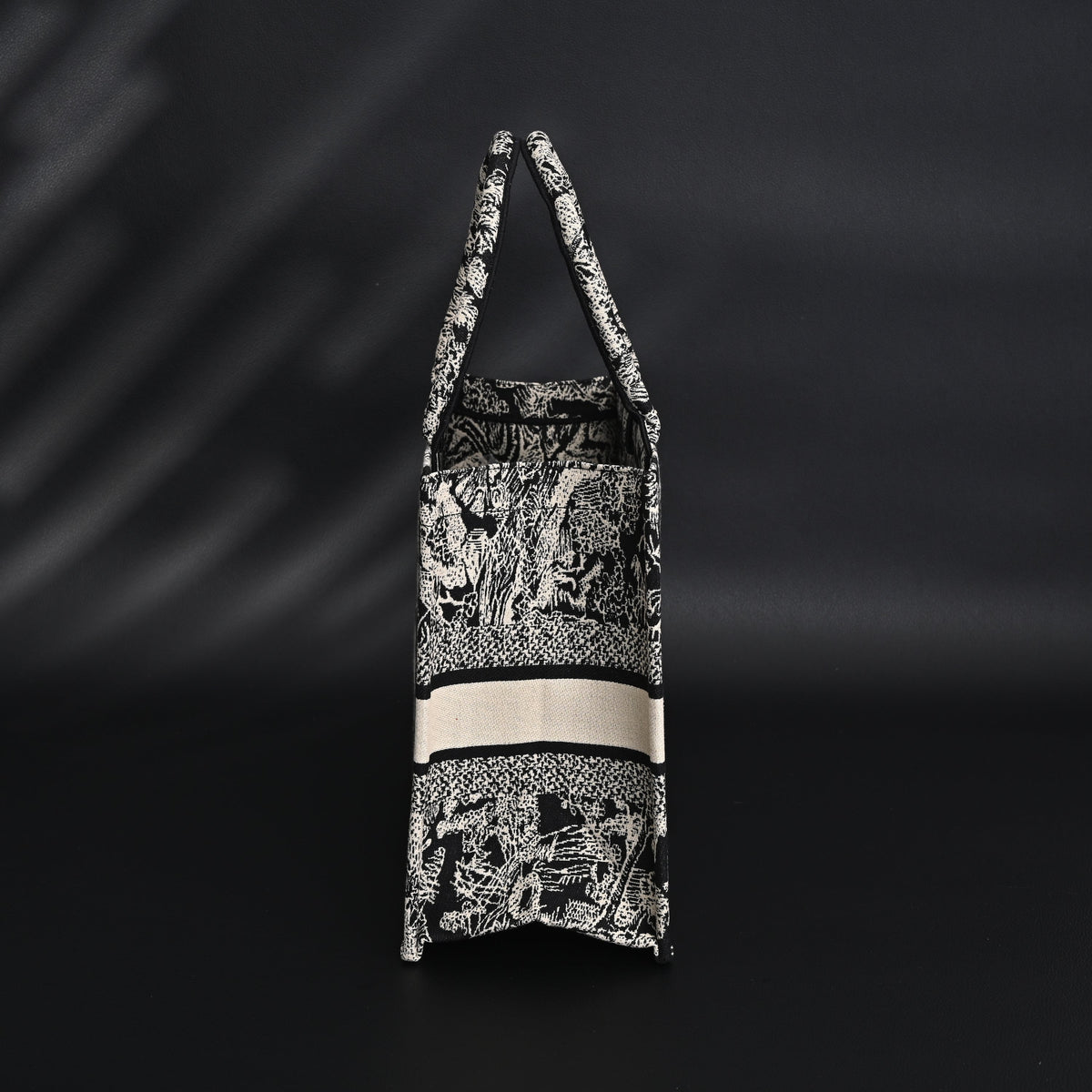 Dior Book Tote Bag – Black Toile De Jouy Embroidery — view 3