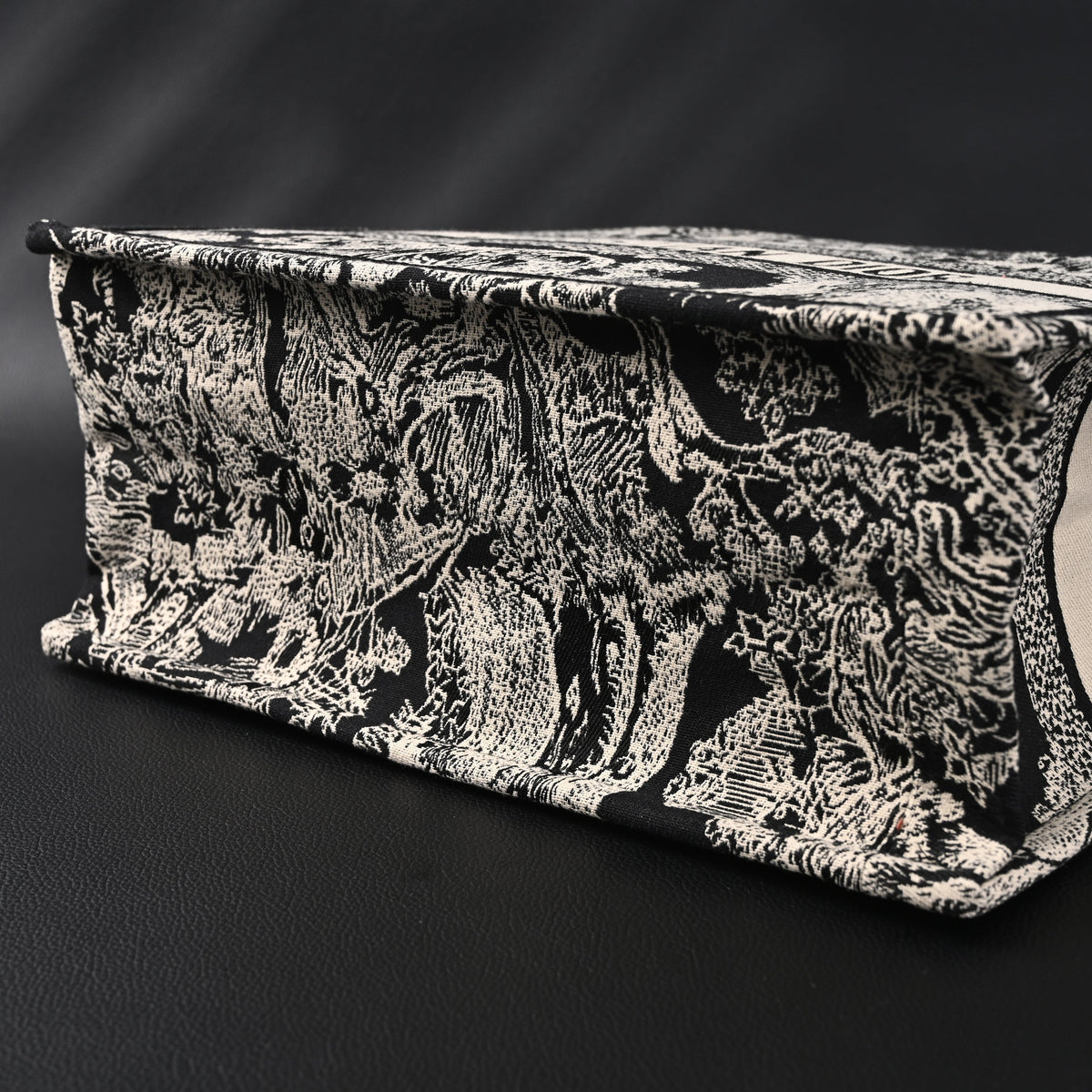 Dior Book Tote Bag – Black Toile De Jouy Embroidery — view 4