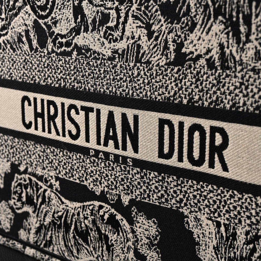 Dior Book Tote Bag – Black Toile De Jouy Embroidery — view 8