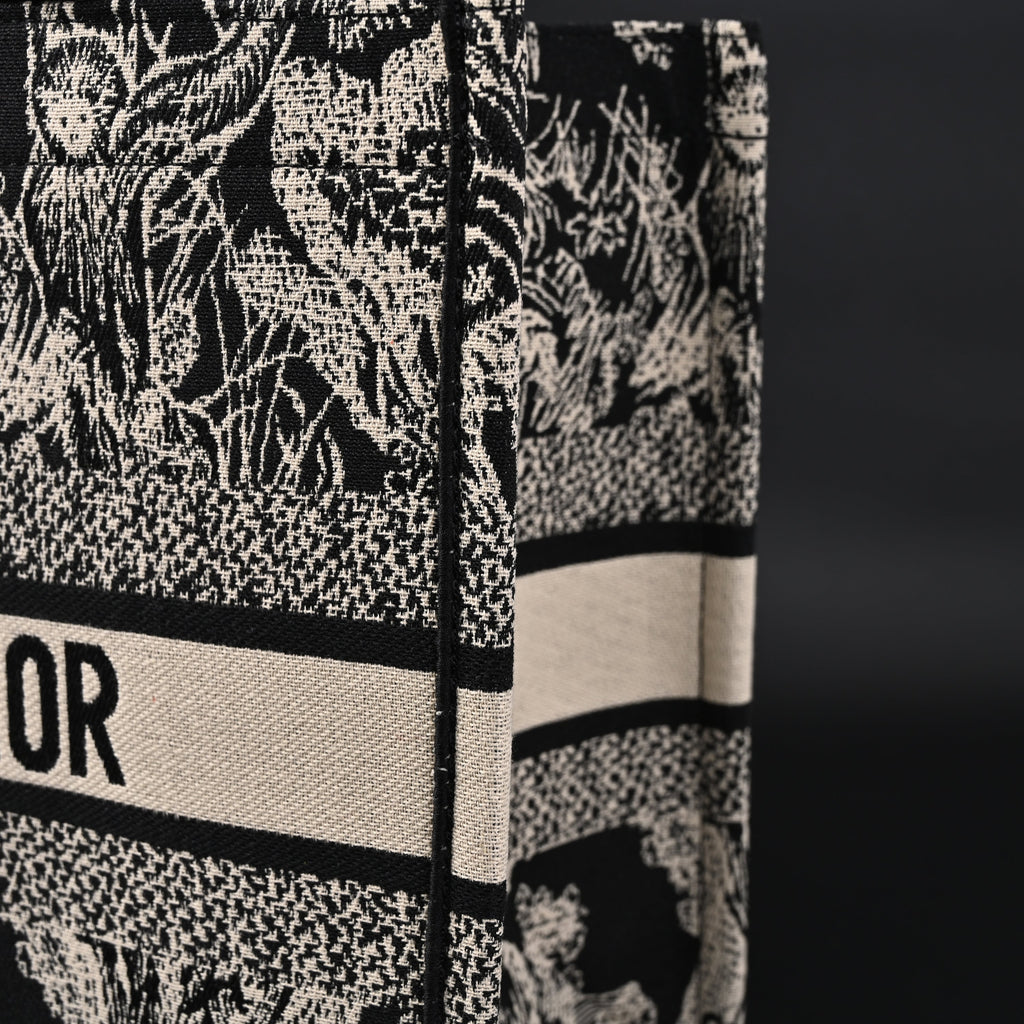 Dior Book Tote Bag – Black Toile De Jouy Embroidery — view 9