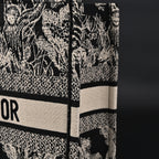 Dior Book Tote Bag – Black Toile De Jouy Embroidery — view 9