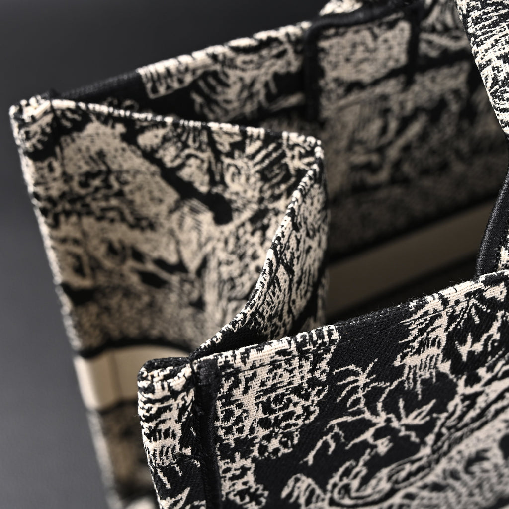Dior Book Tote Bag – Black Toile De Jouy Embroidery — view 13