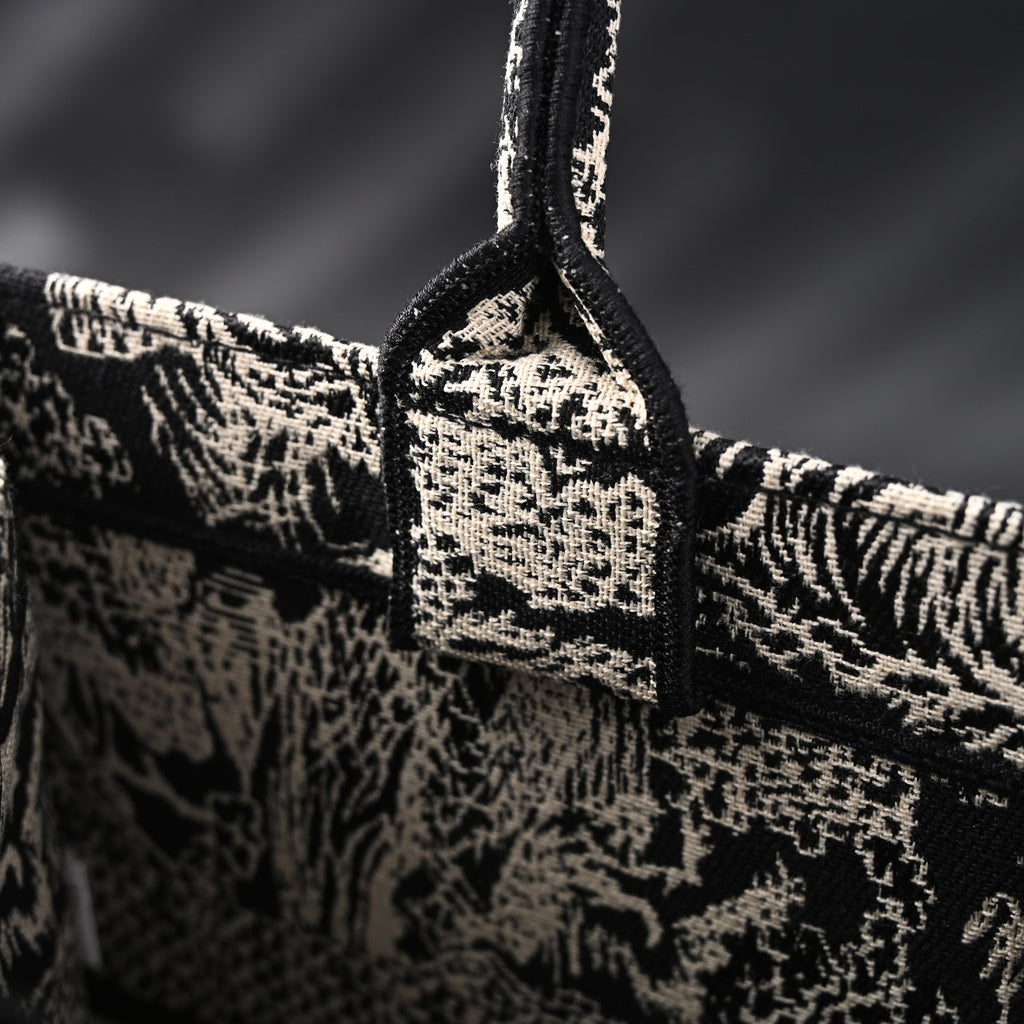Dior Book Tote Bag – Black Toile De Jouy Embroidery — view 14
