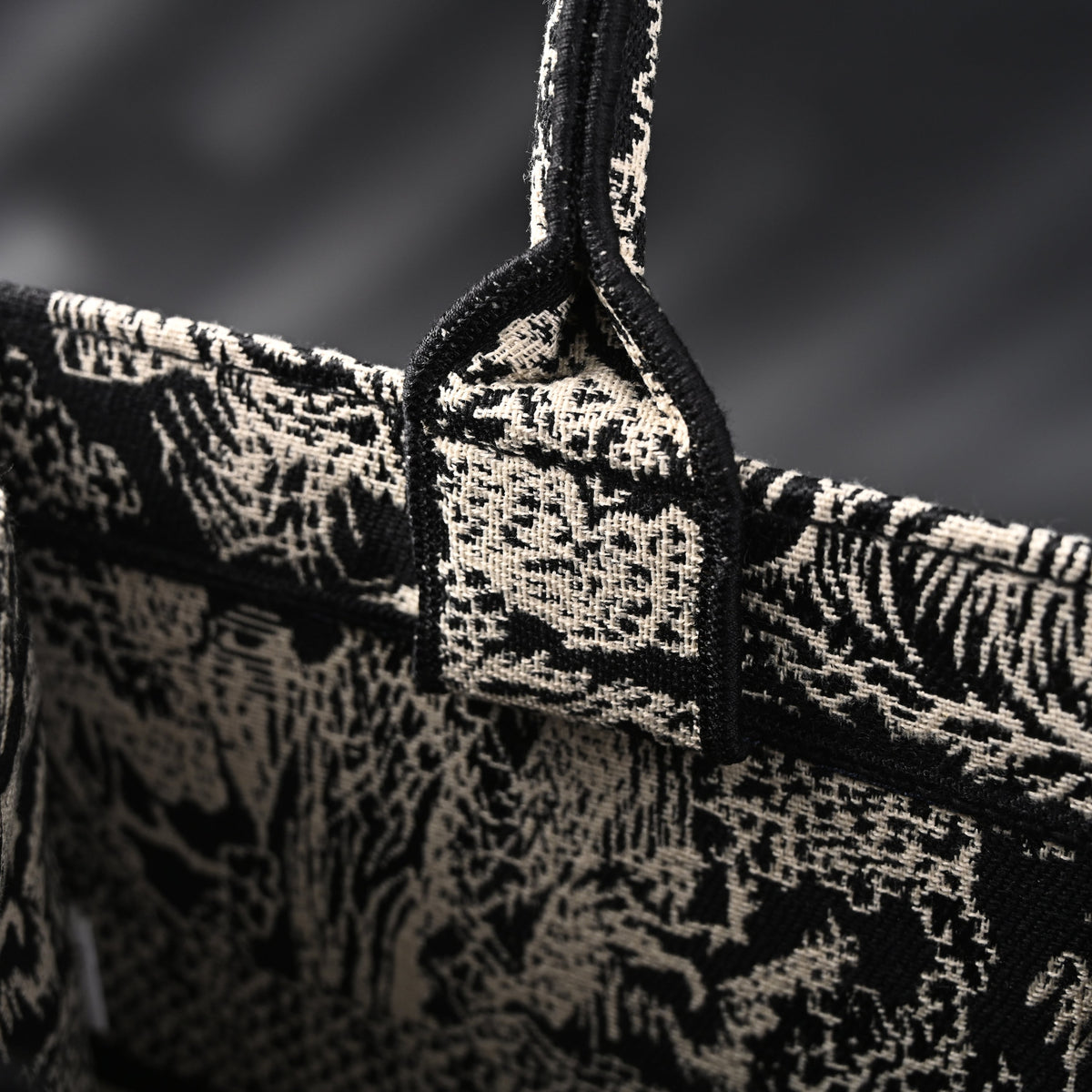 Dior Book Tote Bag – Black Toile De Jouy Embroidery — view 14