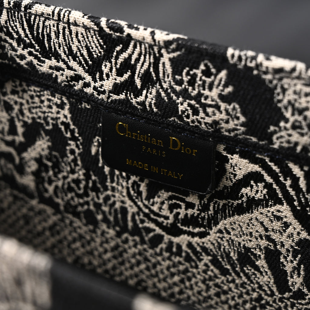 Dior Book Tote Bag – Black Toile De Jouy Embroidery — view 10