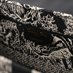 Dior Book Tote Bag – Black Toile De Jouy Embroidery — view 10