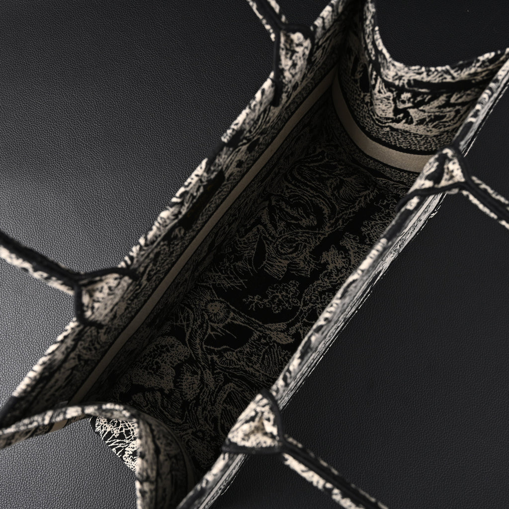 Dior Book Tote Bag – Black Toile De Jouy Embroidery — view 11