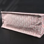 Christian Dior Large Book Tote – Pink Oblique Embroidery — view 5