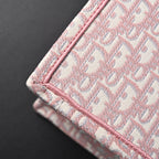 Christian Dior Large Book Tote – Pink Oblique Embroidery — view 9