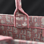 Christian Dior Large Book Tote – Pink Oblique Embroidery — view 11