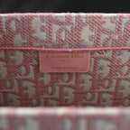 Dior Book Tote Oblique Embroidered Canvas Bag – Large Pink — view 10