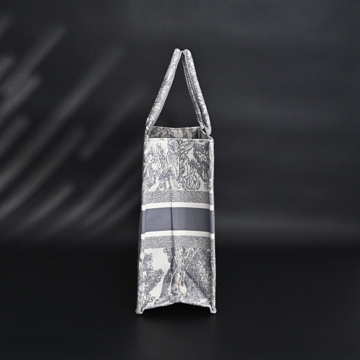 Christian Dior Large Book Tote – Toile De Jouy Embroidery - Classic Grey — view 16