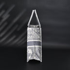 Christian Dior Large Book Tote – Toile De Jouy Embroidery - Classic Grey — view 3