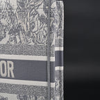 Christian Dior Large Book Tote – Toile De Jouy Embroidery - Classic Grey — view 6