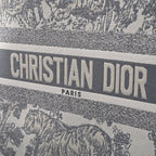 Christian Dior Large Book Tote – Toile De Jouy Embroidery - Classic Grey — view 7