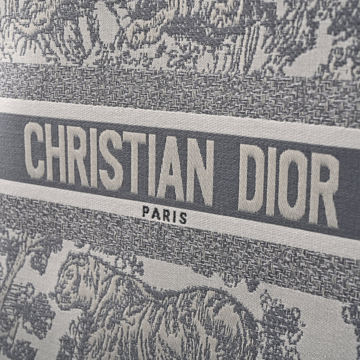 Christian Dior Large Book Tote – Toile De Jouy Embroidery - Classic Grey — view 7