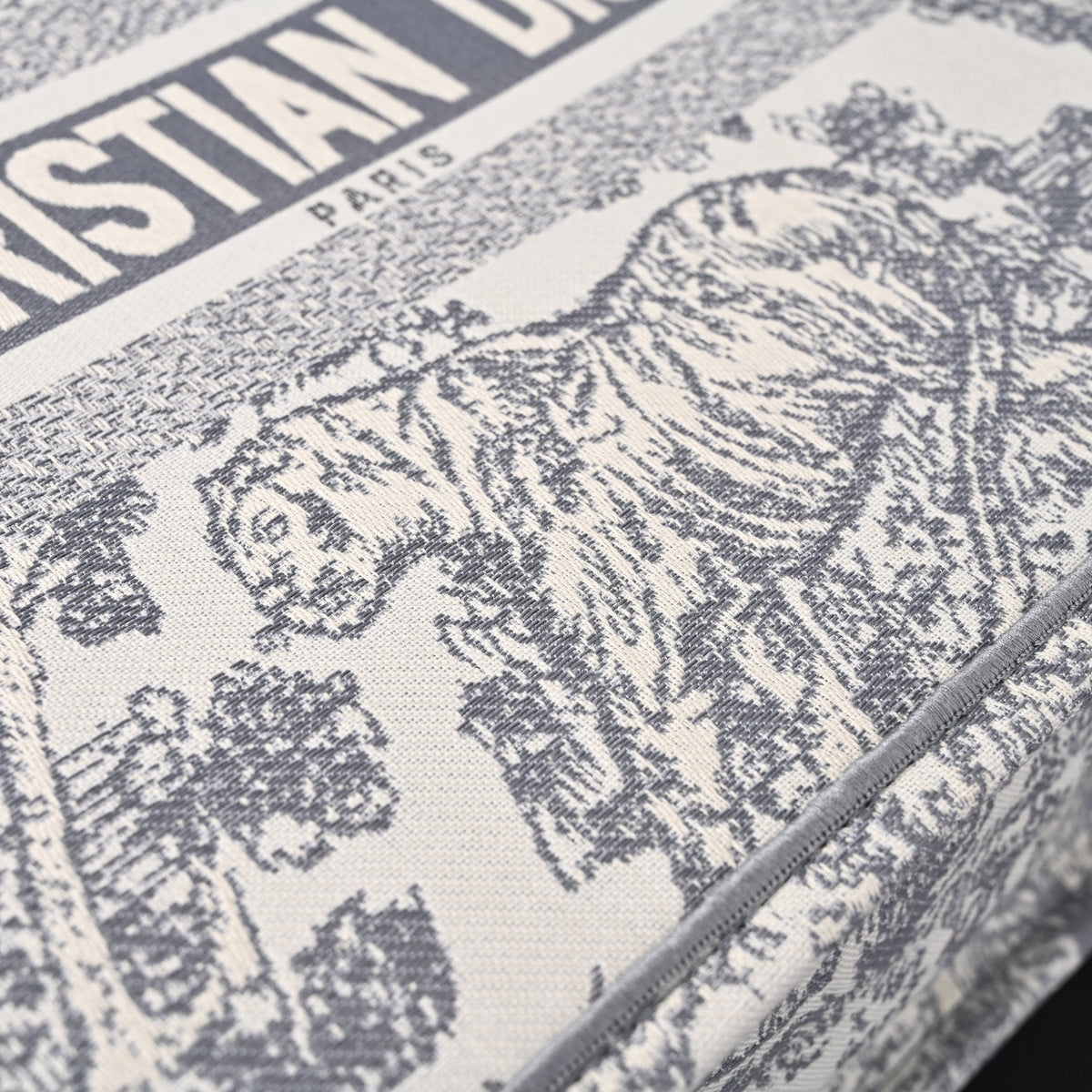 Christian Dior Large Book Tote – Toile De Jouy Embroidery - Classic Grey — view 8