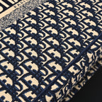 Christian Dior Large Book Tote – Blue Oblique Embroidery - Navy Blue — view 8