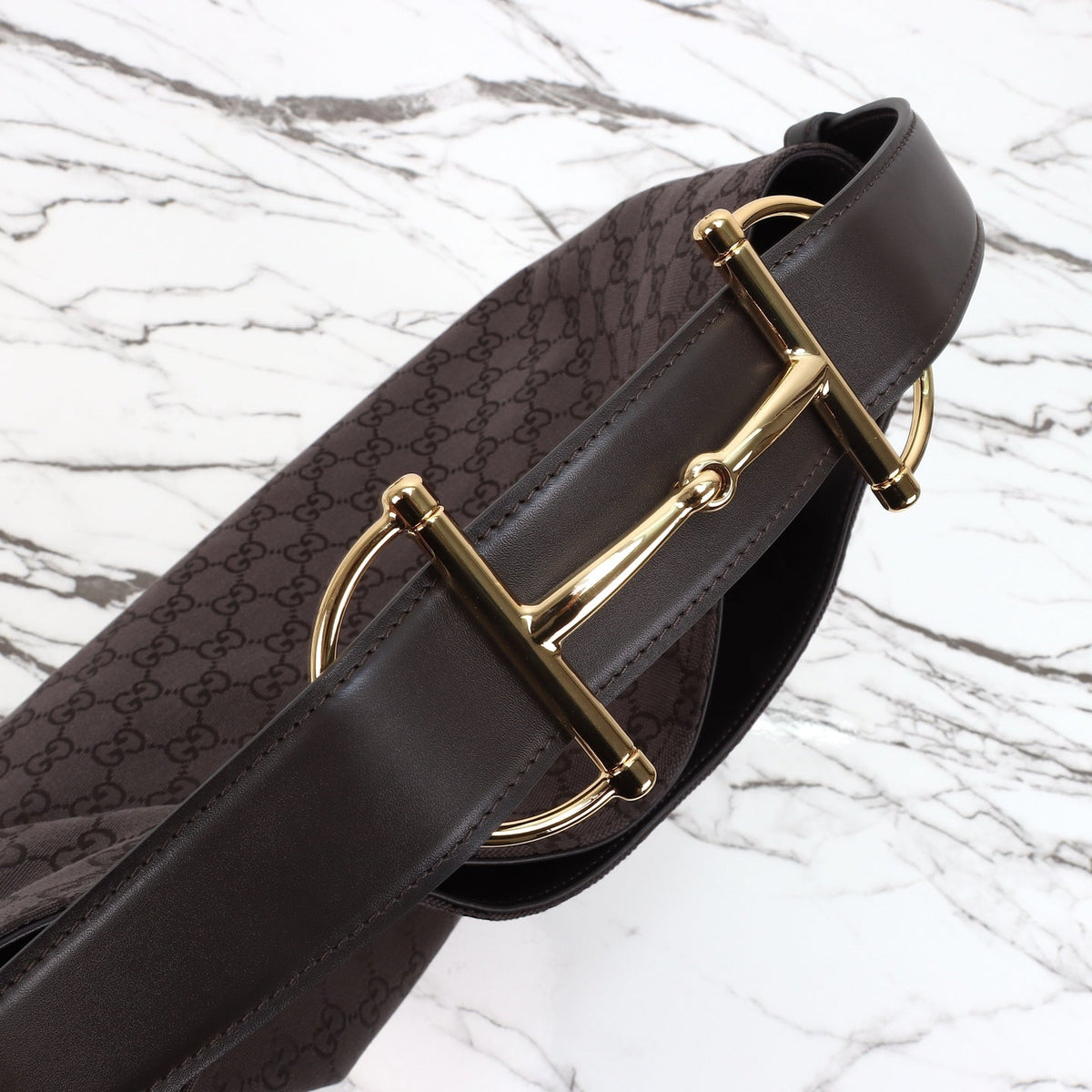 Gucci Beatrix Tote Brown and Dark Brown Original GG Canvas — view 4