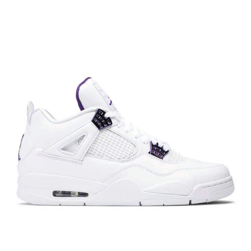 Air Jordan 4 Retro ‘Purple Metallic’ Everlasting Sneaker — view 1