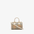Burberry Mini Check Bowling Bag — view 4