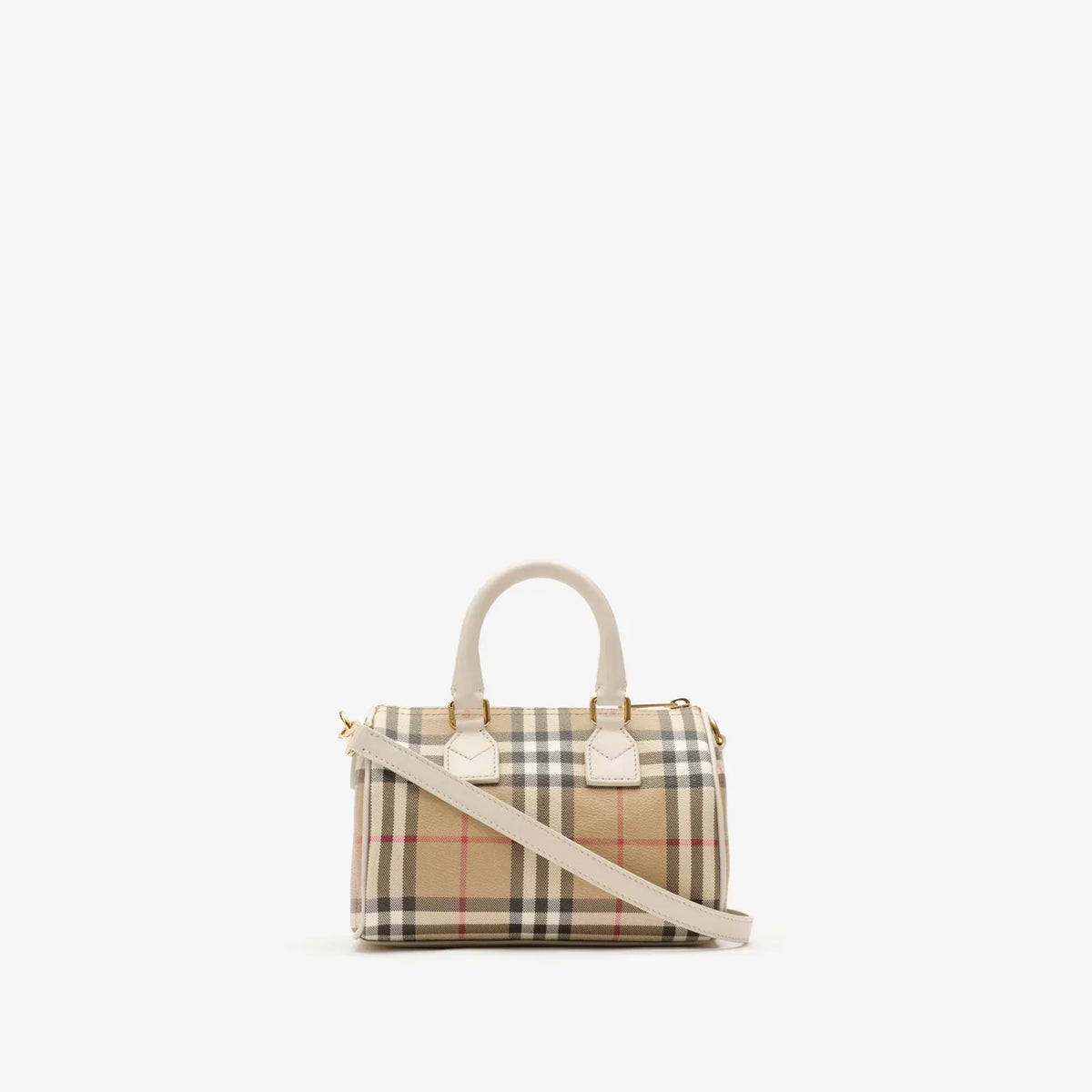 Burberry Mini Check Bowling Bag — view 4
