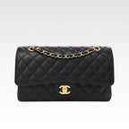Chanel Classic Flap Bag Medium Gold Hardware — view 8